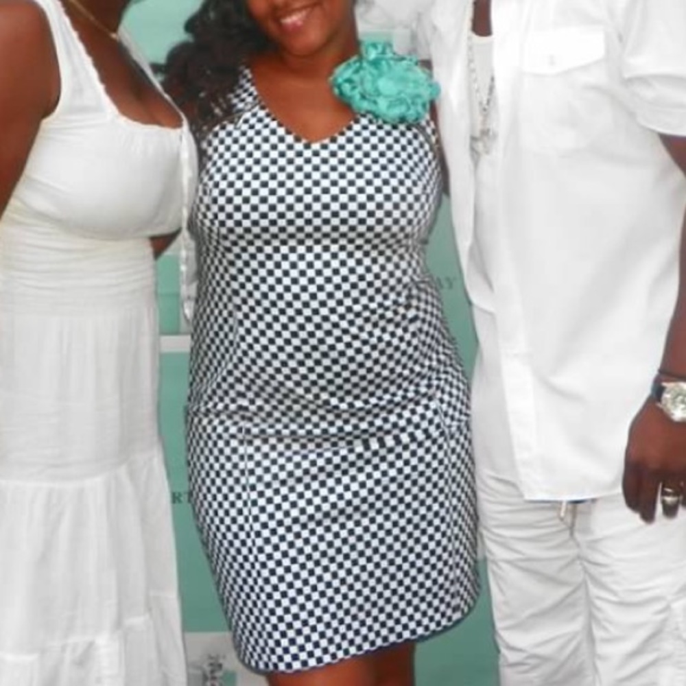 New York & Company Black and White dress